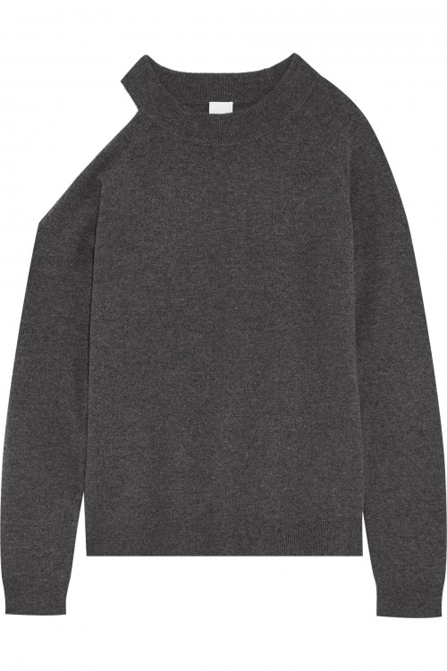 IRIS AND INK Freya cutout wool and cashmere-blend sweater