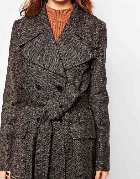 Cooper & Stollbrand Full Length Trench Coat with Tie Belt