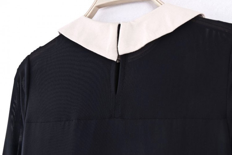 Peter Pan Collar A line Mini Casual Dress