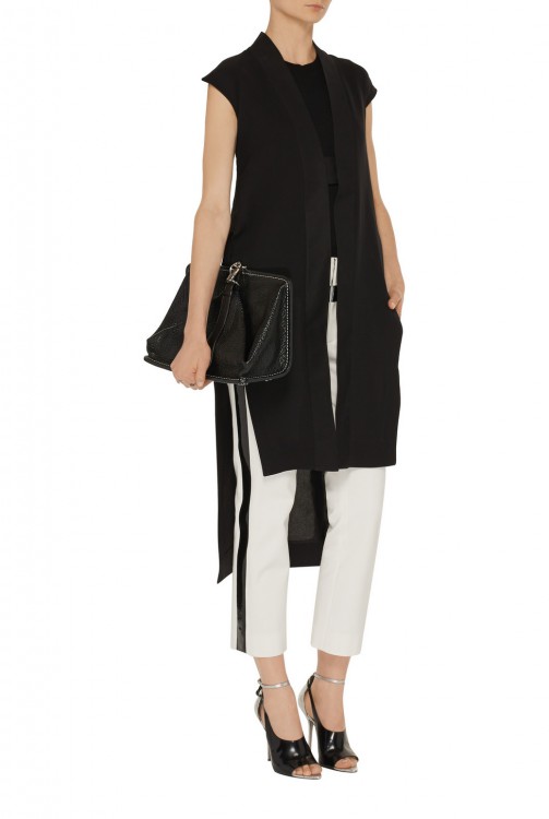 RICK OWENS Washed-silk coat