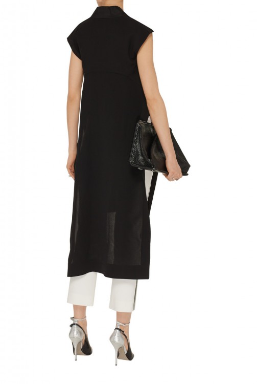 RICK OWENS Washed-silk coat