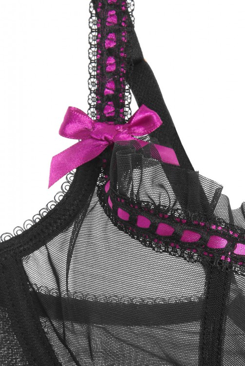 L'AGENT BY AGENT PROVOCATEUR Isi ribbon-trimmed stretch-tulle soft-cup bra