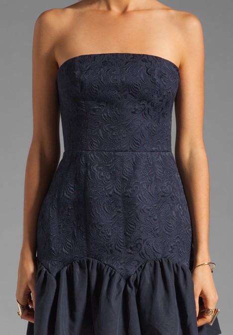 keepsake Thing Called Love Dress in Navy