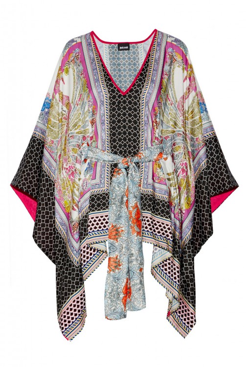JUST CAVALLI Printed twill top