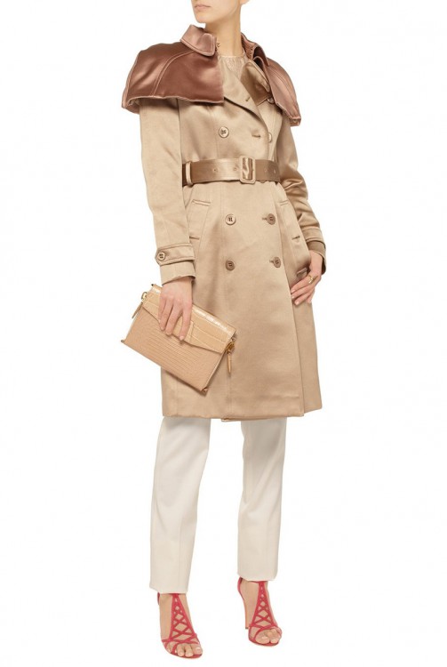 BURBERRY PRORSUM Satin trench coat