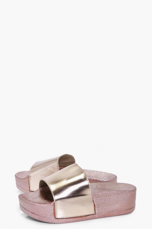 Gracie Metallic Sliders