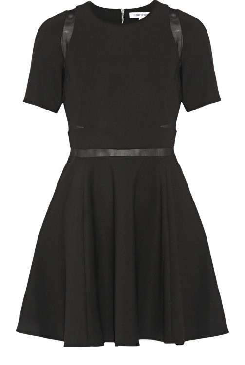 ELIZABETH AND JAMES Andi sheer-paneled jersey mini dress