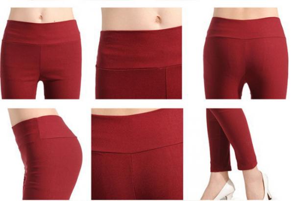 Slim High Waist Capris