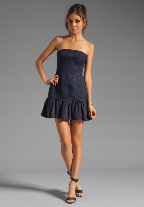 keepsake Thing Called Love Dress in Navy