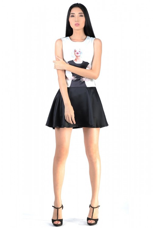 GMグロリアカバーガールワンピース（ブラック）