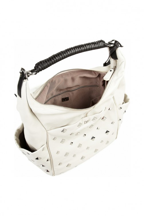 DIANE VON FURSTENBERG Franco Pyramid leather shoulder bag