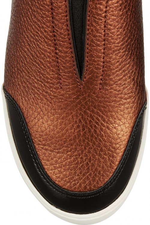 3.1 PHILLIP LIM Morgan paneled suede and leather sneakers