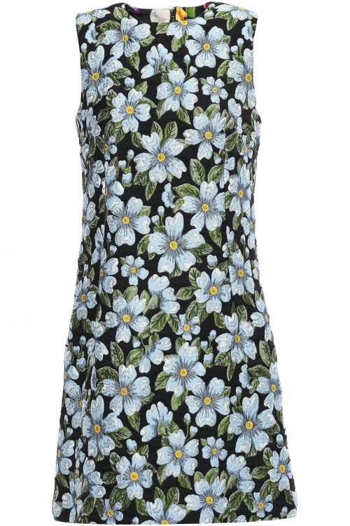 Dolce & Gabbana Floral-jacquard mini dress