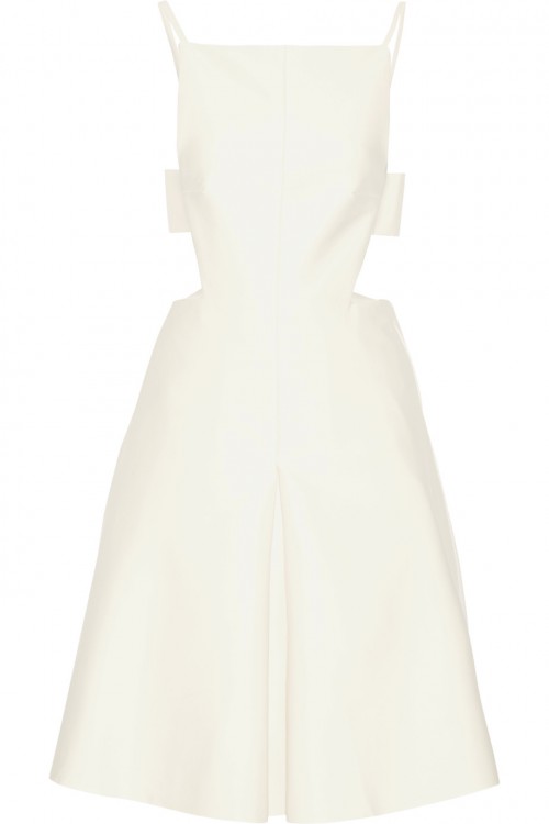 SOLACE LONDON Ava cutout satin-crepe dress