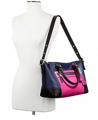 COACH legacy colorblock leather molly satchel