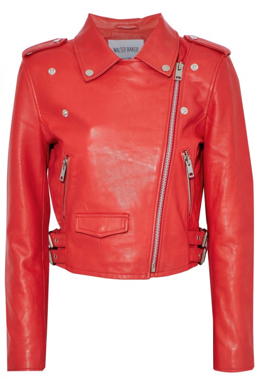 W118 BY WALTER BAKER Liz leather biker jacket