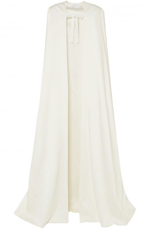 ROLAND MOURET Alexandra satin cape