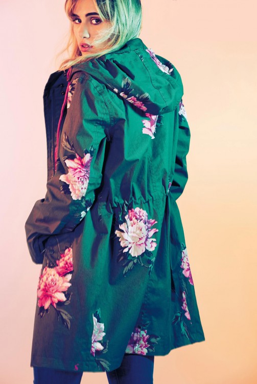 JOULES Storm Waterproof Floral Parka