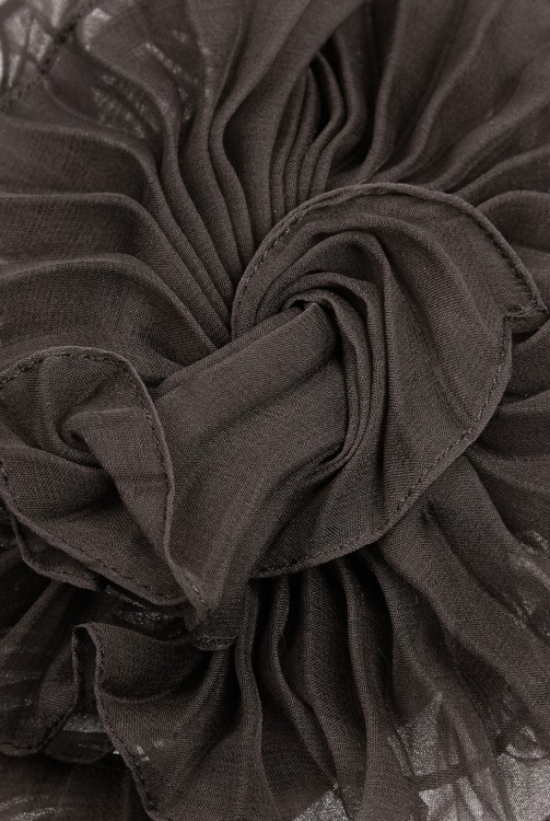 VALENTINO Crinkled silk-chiffon scarf