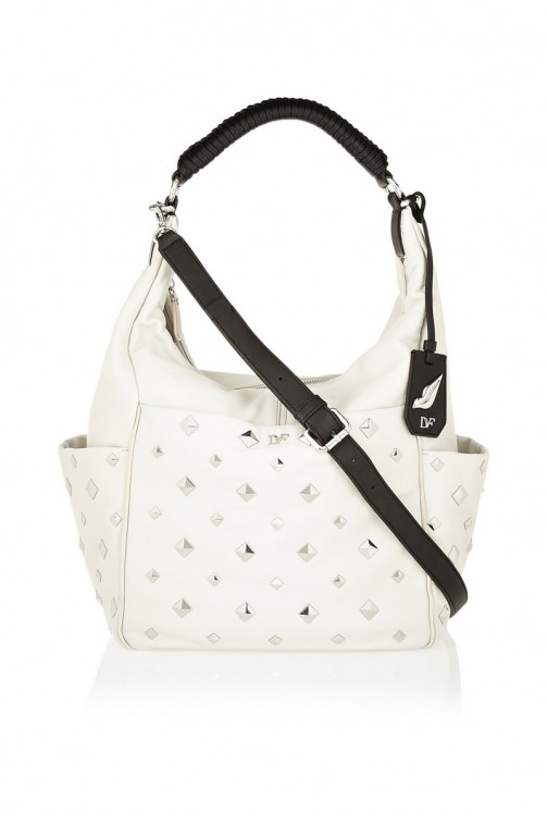 DIANE VON FURSTENBERG Franco Pyramid leather shoulder bag