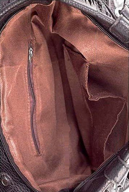 Fringed PU leather Tote bag