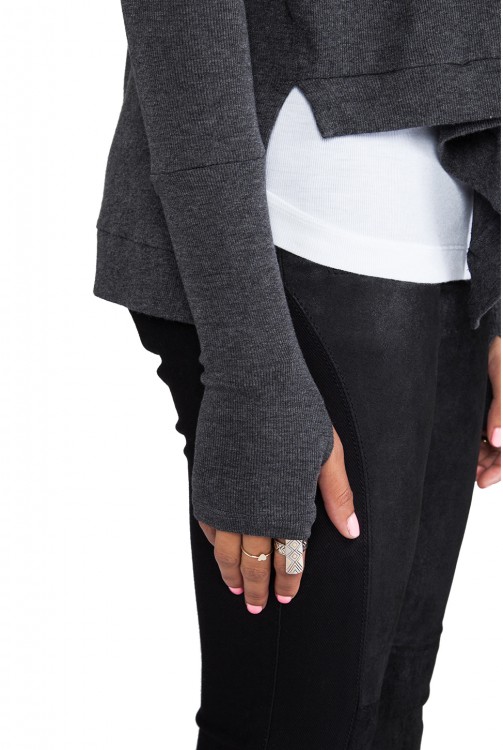 ドラン　ドレープフロントカーディガン