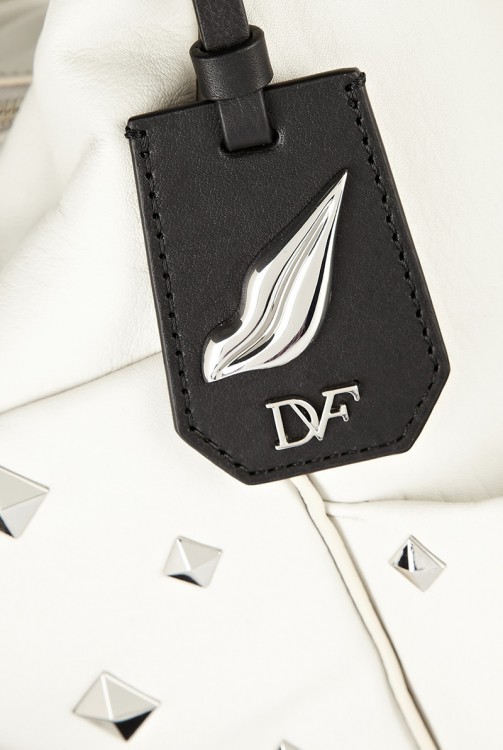 DIANE VON FURSTENBERG Franco Pyramid leather shoulder bag