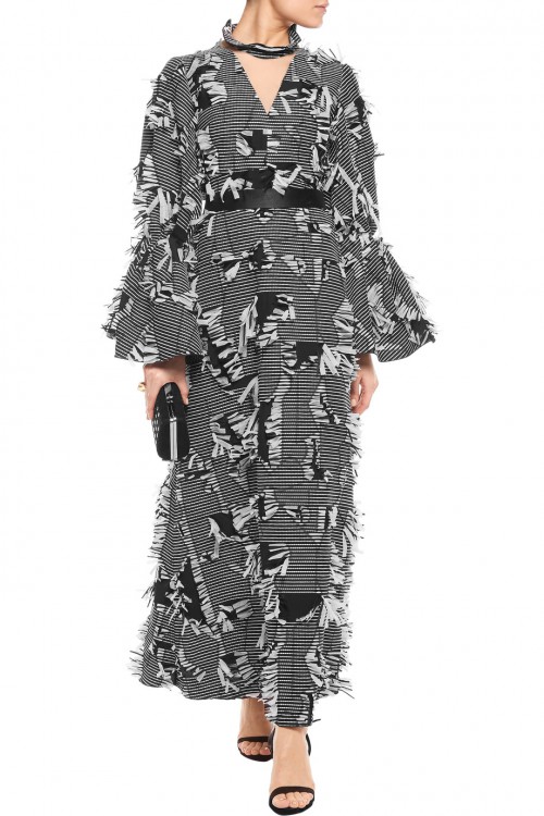 ROKSANDA Eden fil coupé jacquard maxi dress