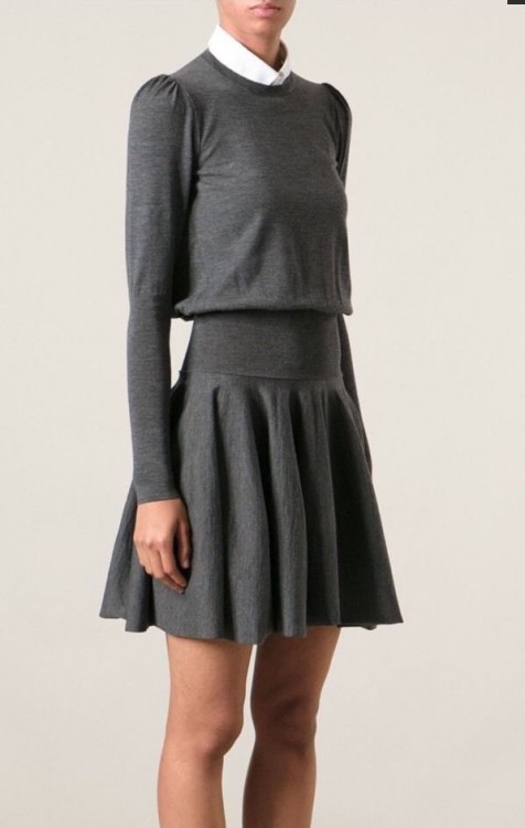 アレキサンダー マックイーン ロングスリーブのセータードレス