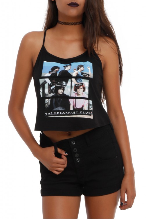 HOT TOPIC The Breakfast Club Group Dance Girls Crop Tank Top