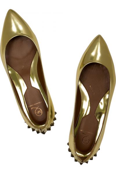 ＊MCQ アレキサンダーマックイーン＊　スタッドメタリックバレーフラット