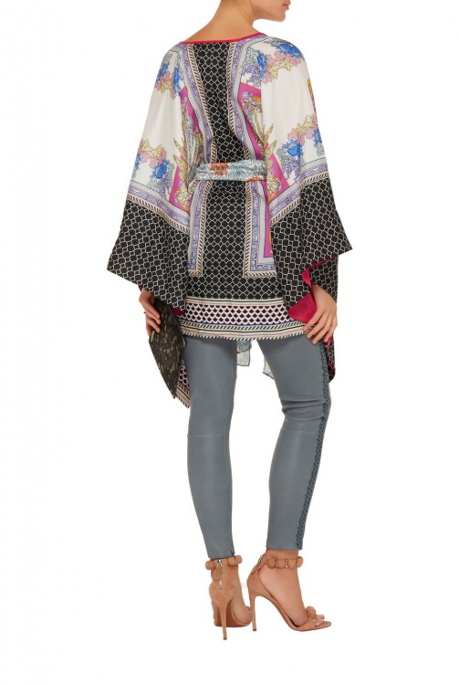 JUST CAVALLI Printed twill top