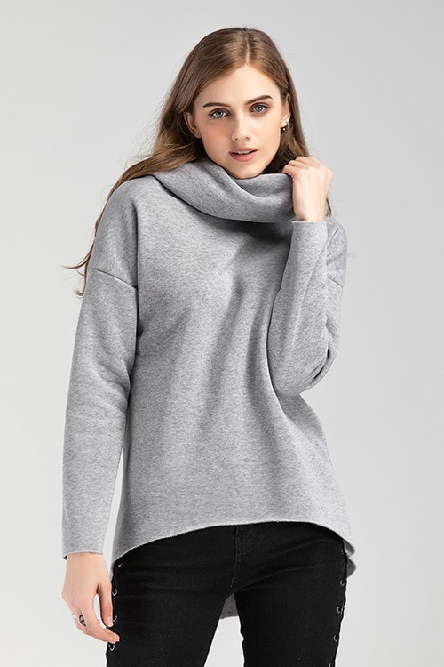 ルーズ　ロングスリーブ　スウィットパーカー