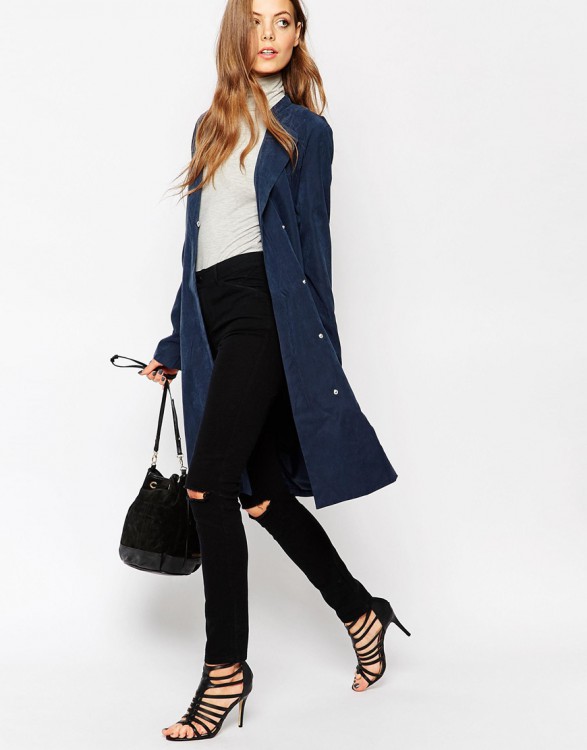 Noisy May Long Trench Coat