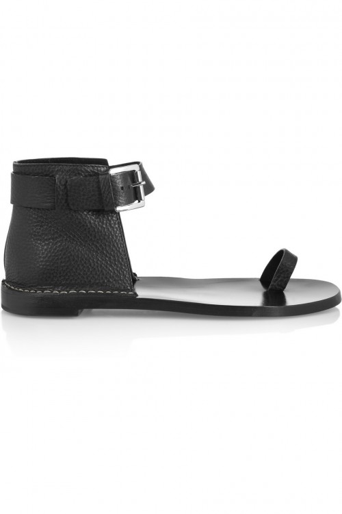 MICHAEL KORS Textured-leather sandals