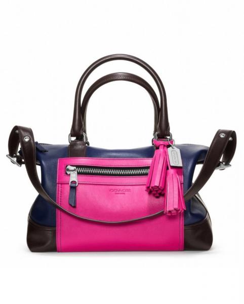 COACH legacy colorblock leather molly satchel