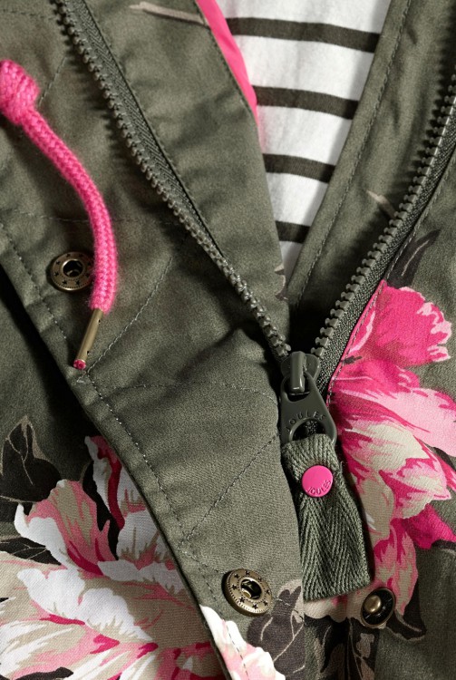 JOULES Storm Waterproof Floral Parka