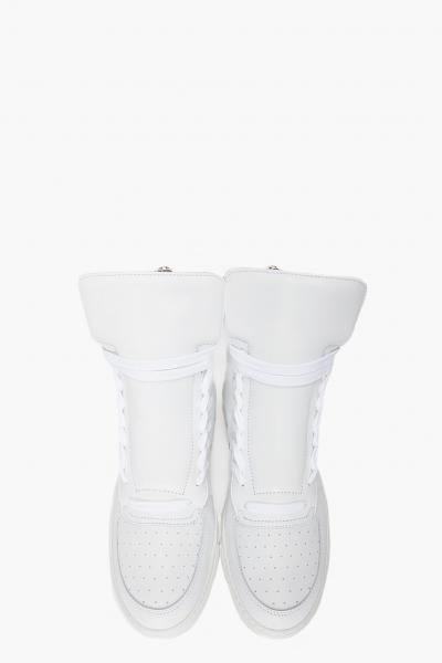 KRIS VAN ASSCHE // WHITE LEATHER SNEAKERS