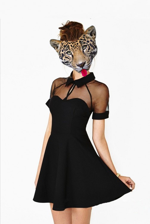 Vintage Style Lace Mini Dress