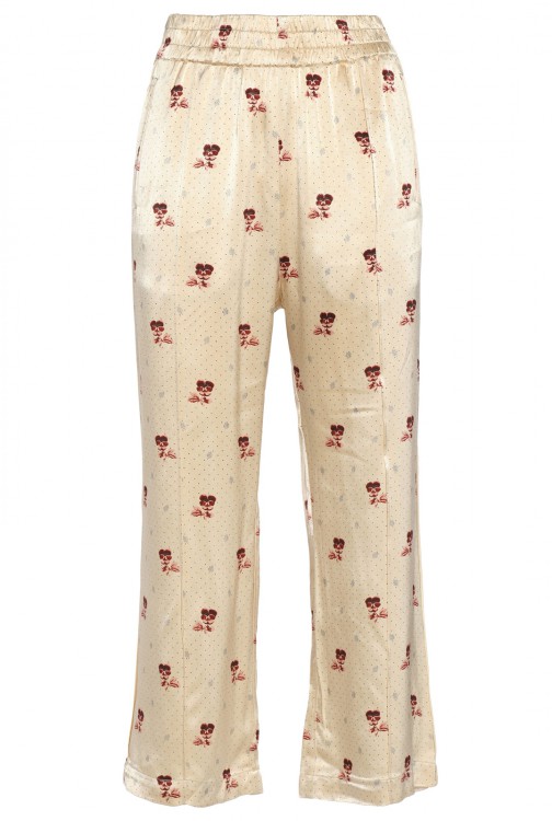 GANNI Satin-crepe culottes