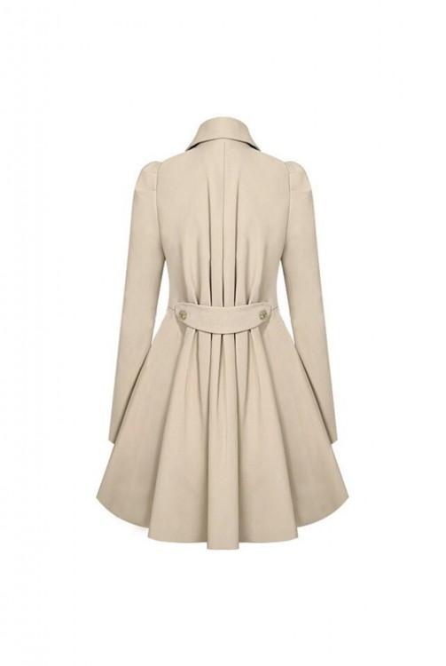 Slim Medium-Long Double Breasted Trench Coat