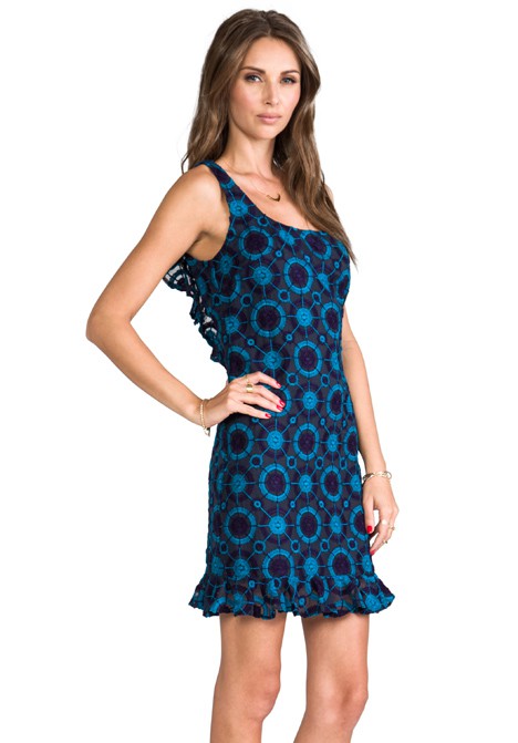 ANNA SUI Add To Boutique Circle Embroidered Tank Dress