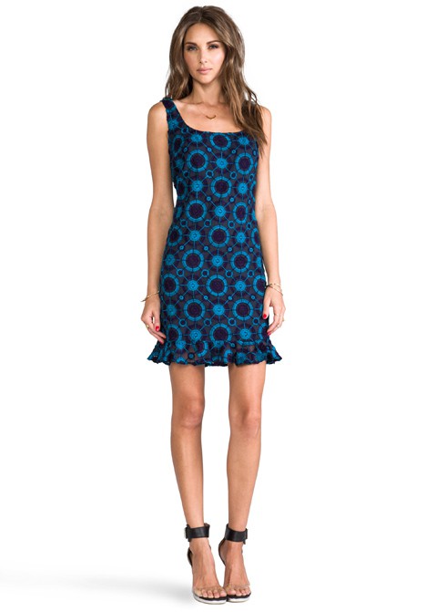 ANNA SUI Add To Boutique Circle Embroidered Tank Dress