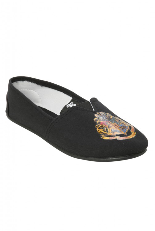 HOT TOPIC Harry Potter Hogwarts Crest Slip-On Shoes