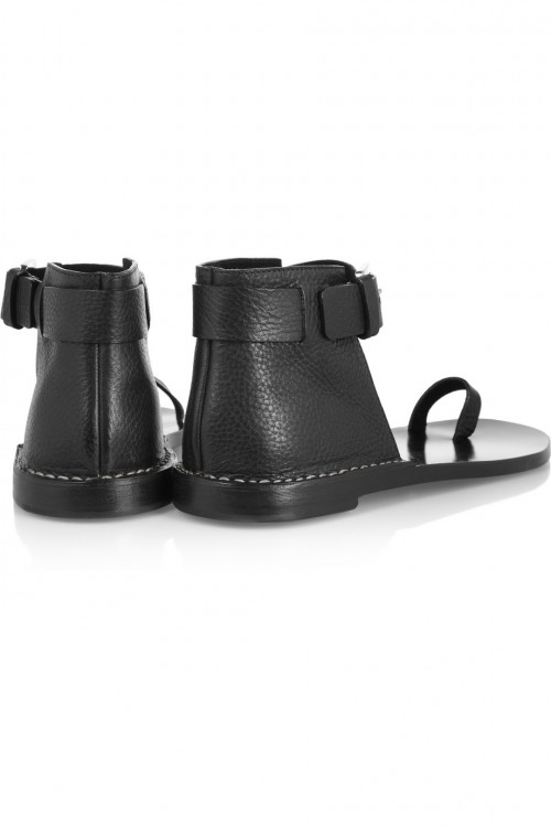 MICHAEL KORS Textured-leather sandals