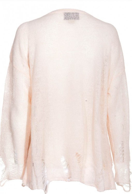 Wildfox Couture White Label Pink Peony Eagle Lennon Sweater