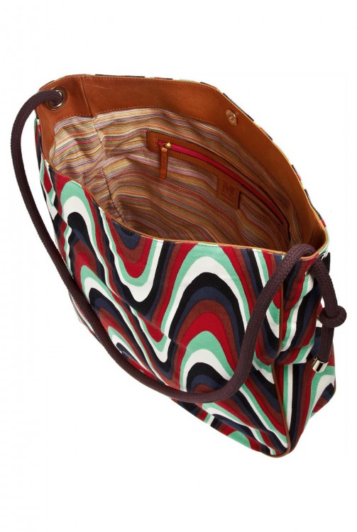 M MISSONI Printed canvas shoulder bag