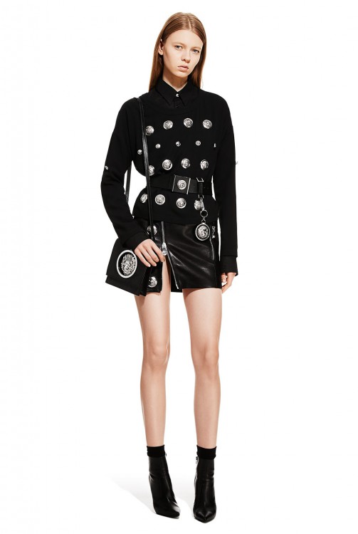 VERSUS Studded Lion Head Top