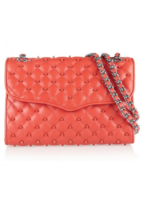 REBECCA MINKOFF Quilted Affair studded leather shoulder bag