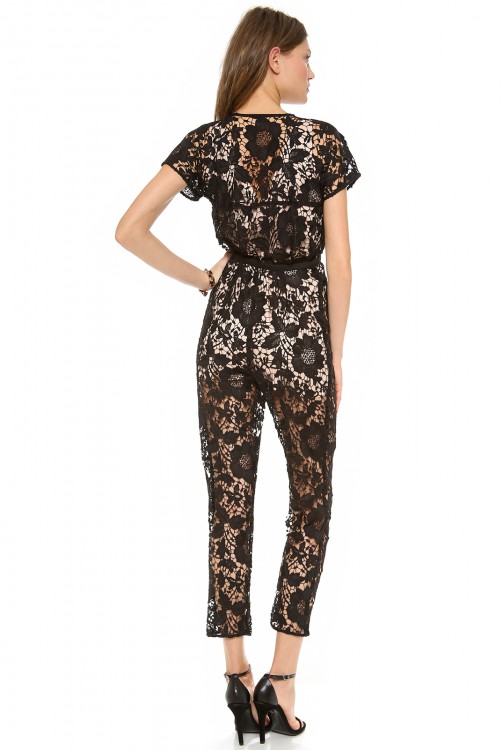RACHEL COMEY Glinda Lace Jumpsuit